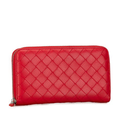 Intrecciato Zip Around Long Wallet