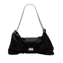 Medium Satin Bow Mademoiselle Shoulder Bag