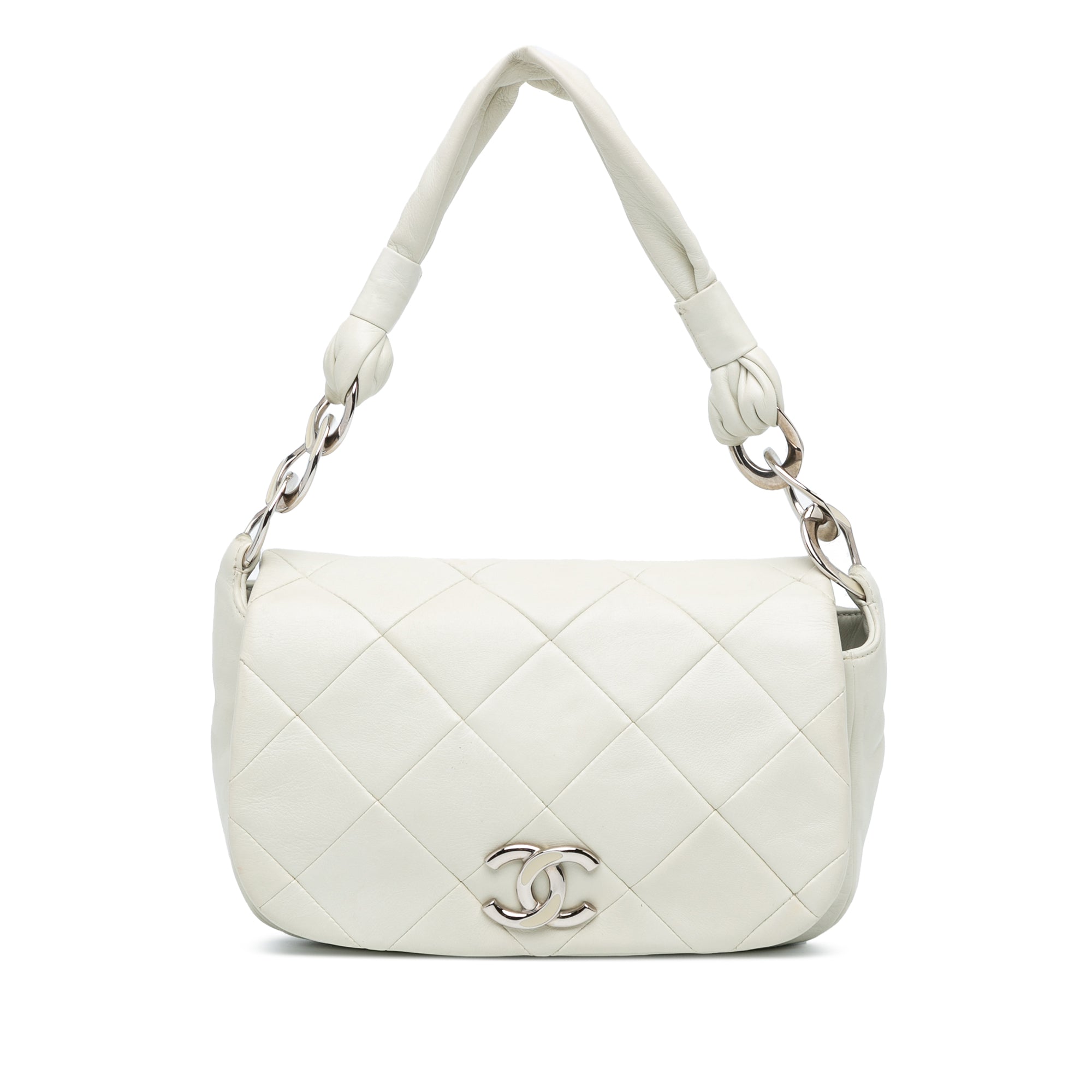 Quilted Lambskin Enamel CC Flap