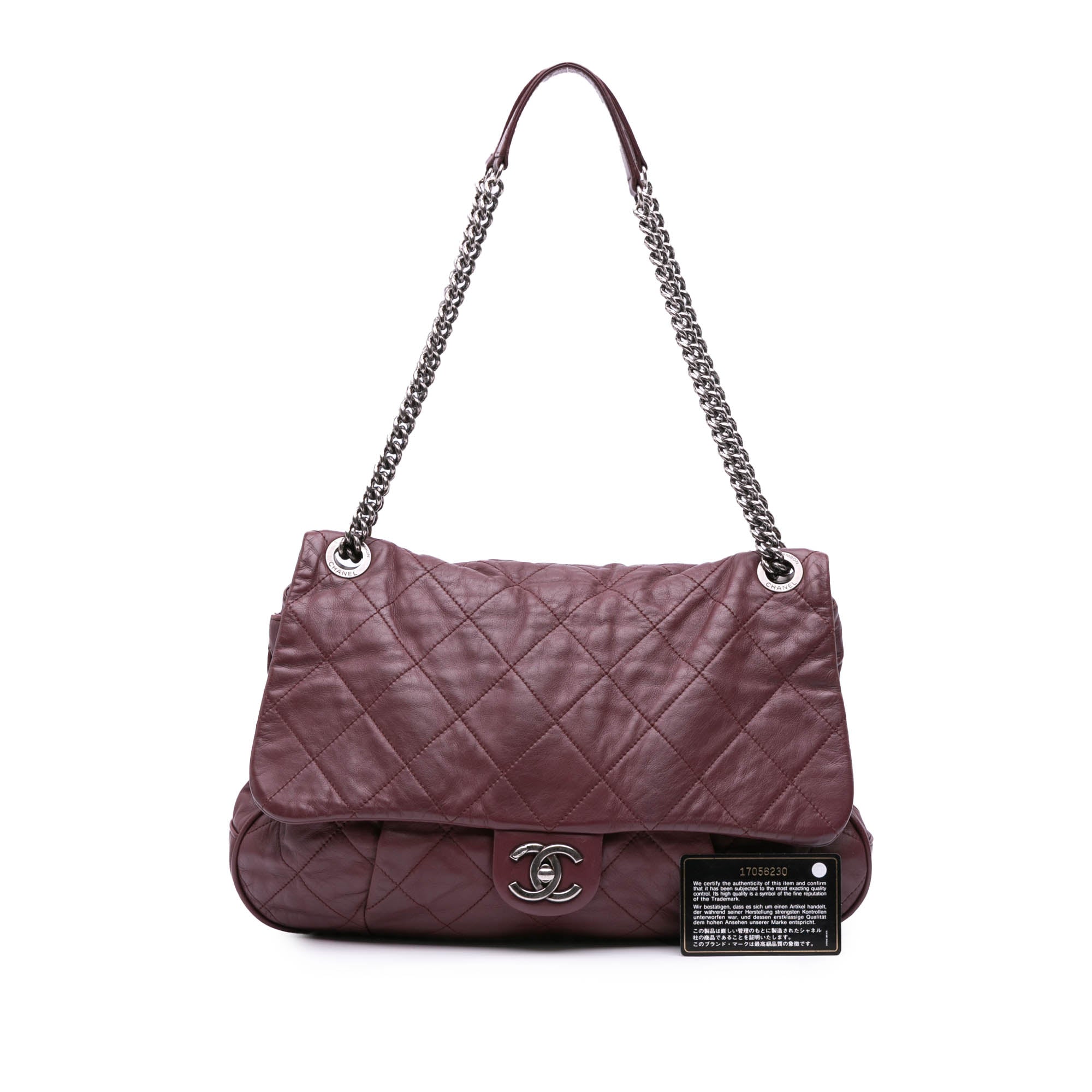 Quilted Calfskin Coco Pleats Flap