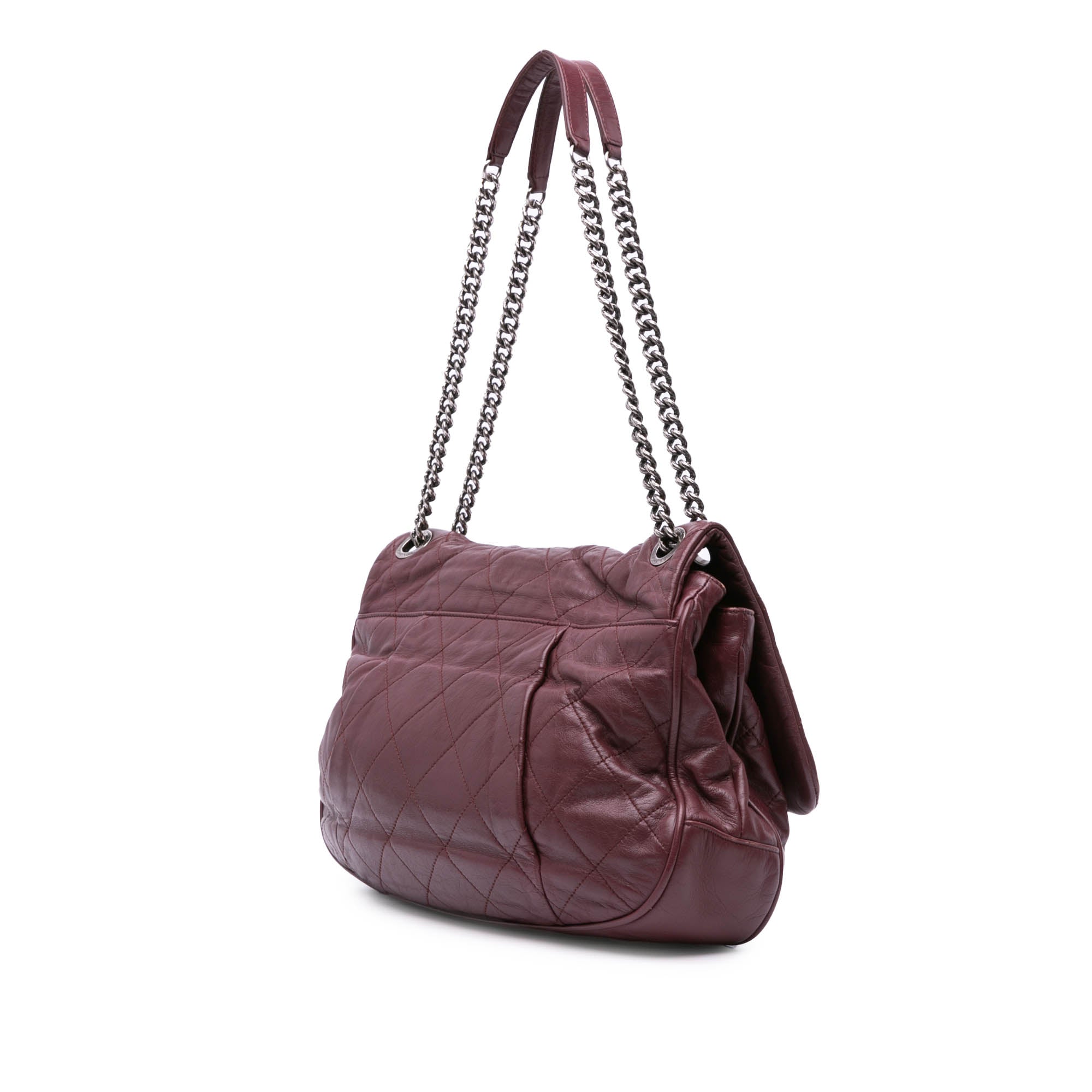 Quilted Calfskin Coco Pleats Flap