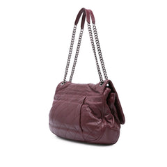 Quilted Calfskin Coco Pleats Flap