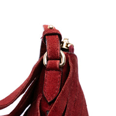 Suede Peyton Fringe Crossbody