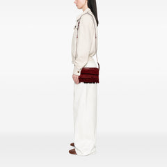 Suede Peyton Fringe Crossbody