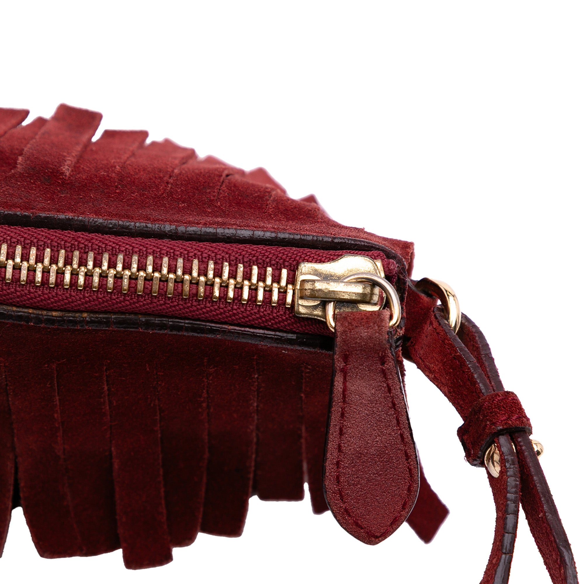 Suede Peyton Fringe Crossbody