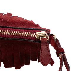 Suede Peyton Fringe Crossbody