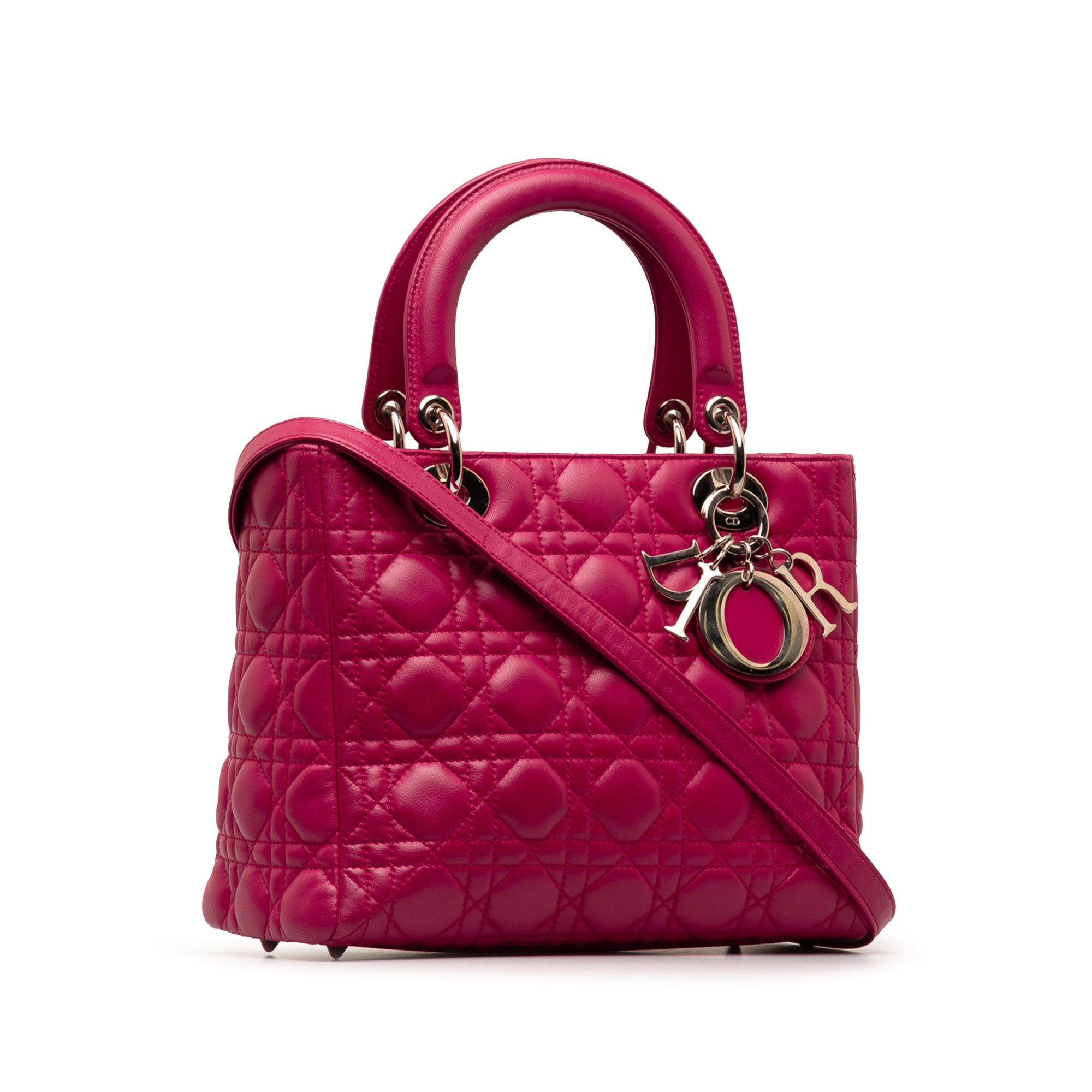 Medium Lambskin Cannage Lady Dior_1