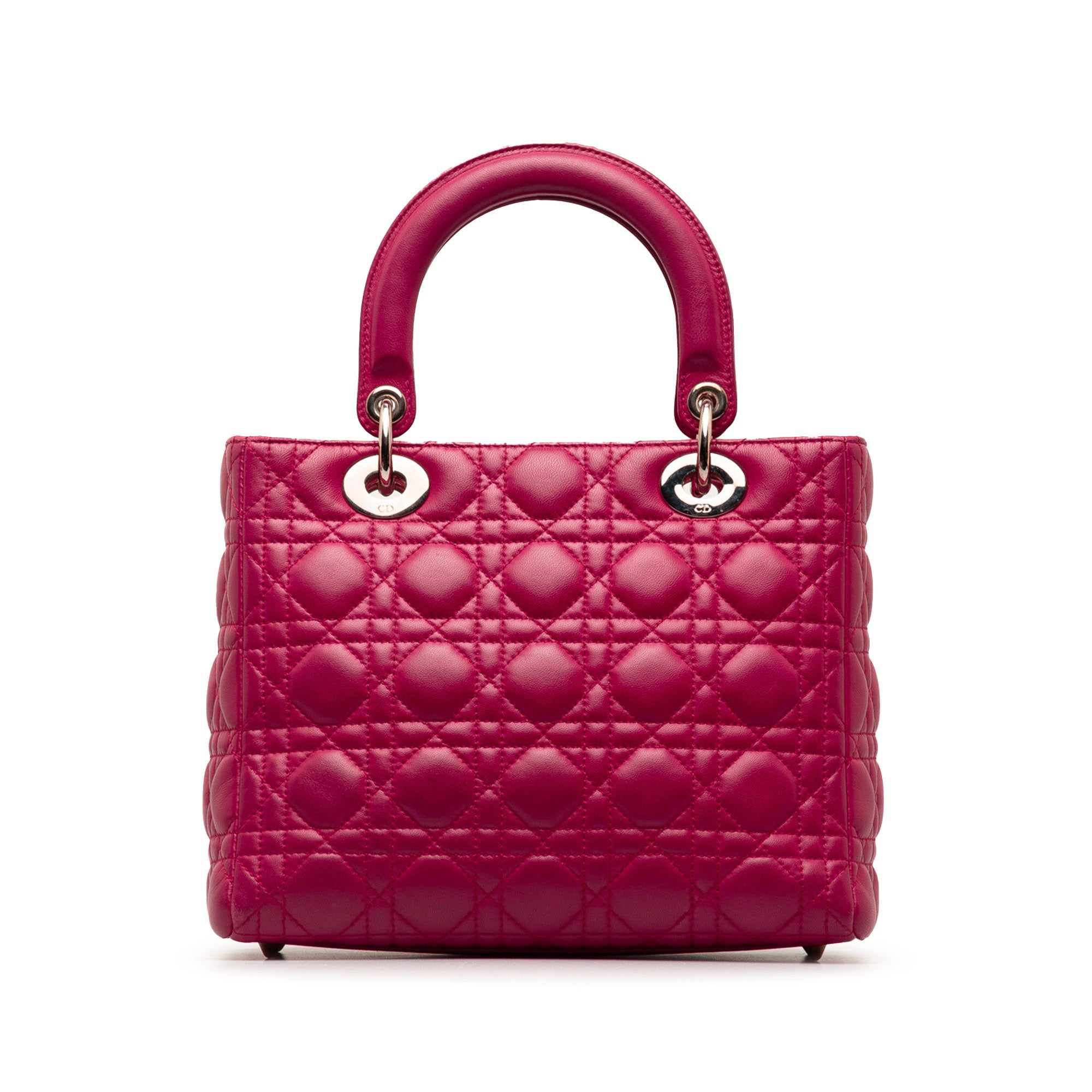 Medium Lambskin Cannage Lady Dior_2