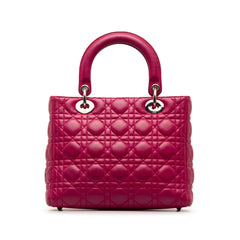 Medium Lambskin Cannage Lady Dior_2