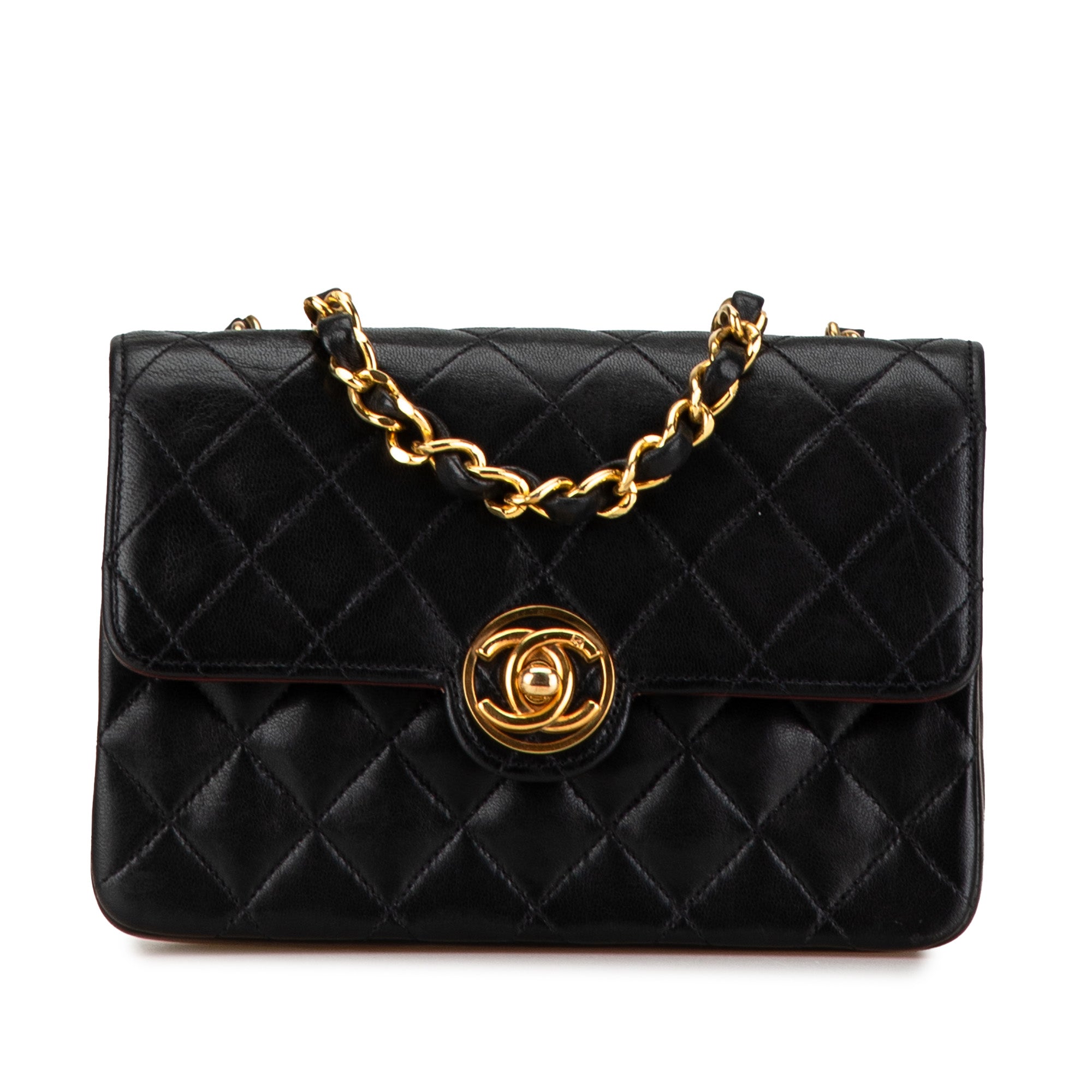 Mini Quilted Lambskin CC Single Flap