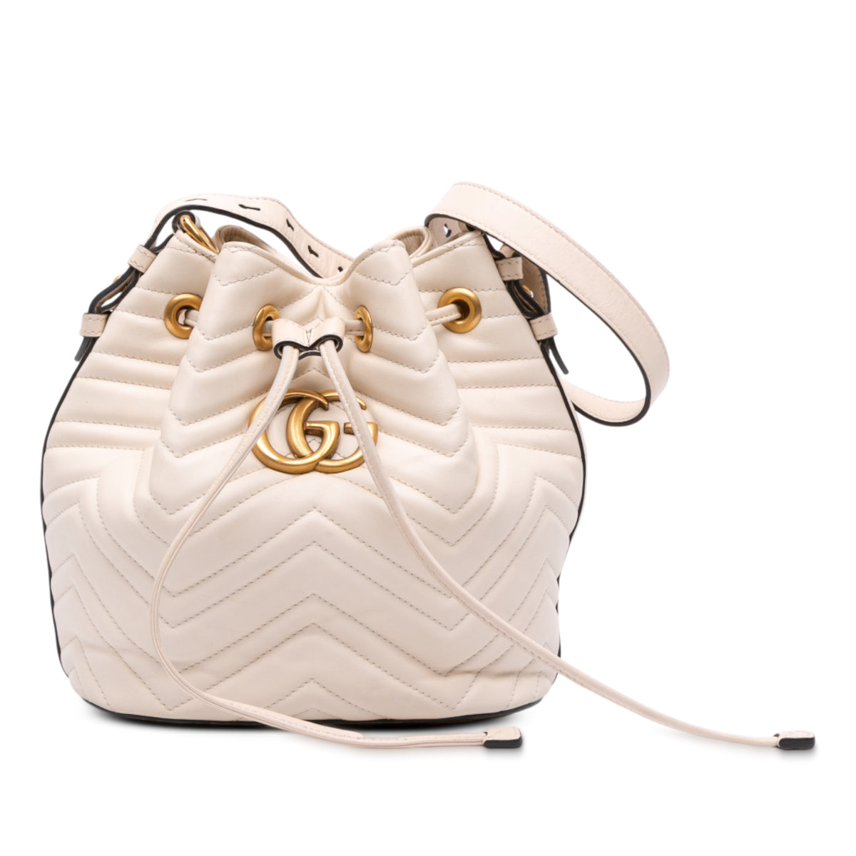 GG Marmont Matelasse Leather Bucket Bag