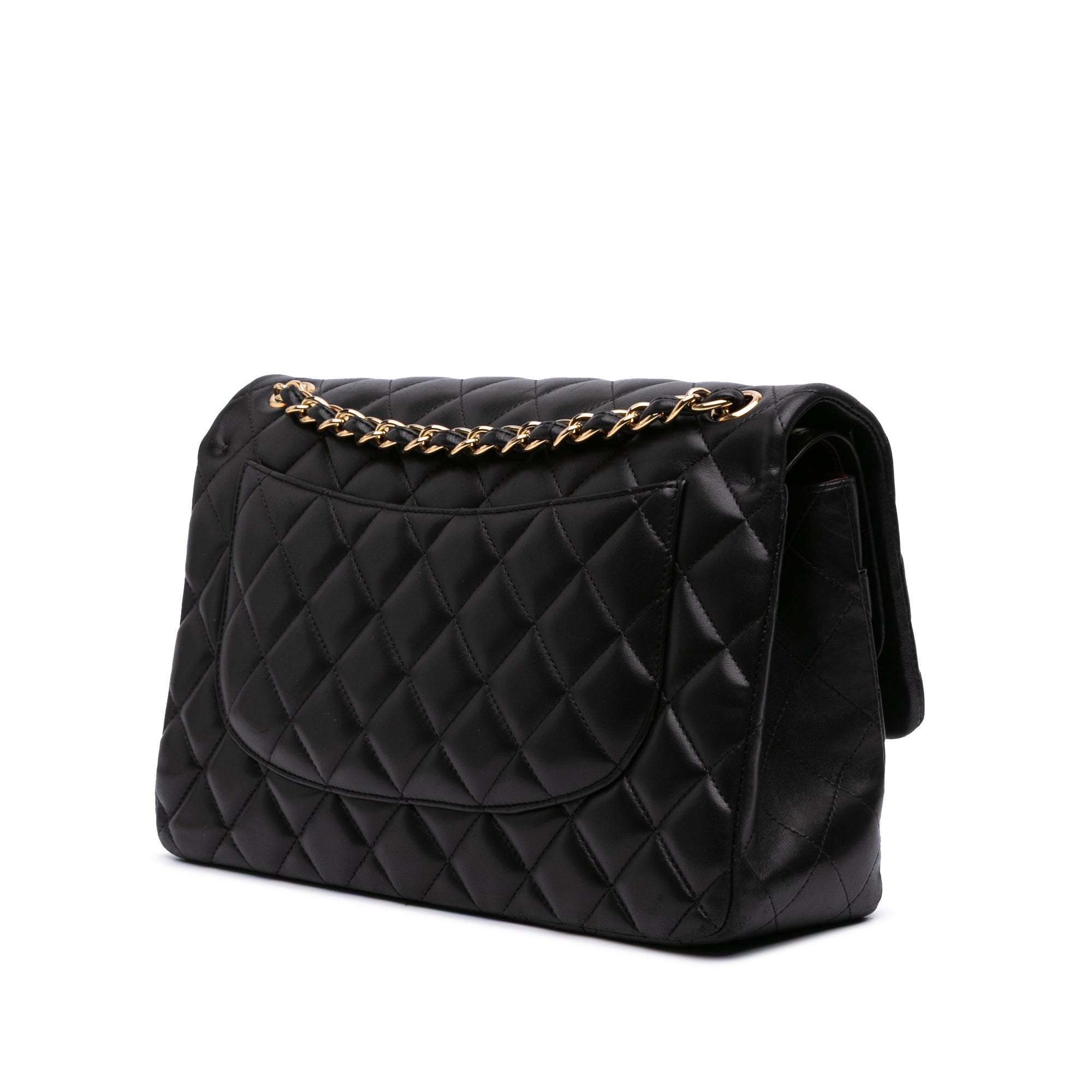 Jumbo Classic Lambskin Double Flap