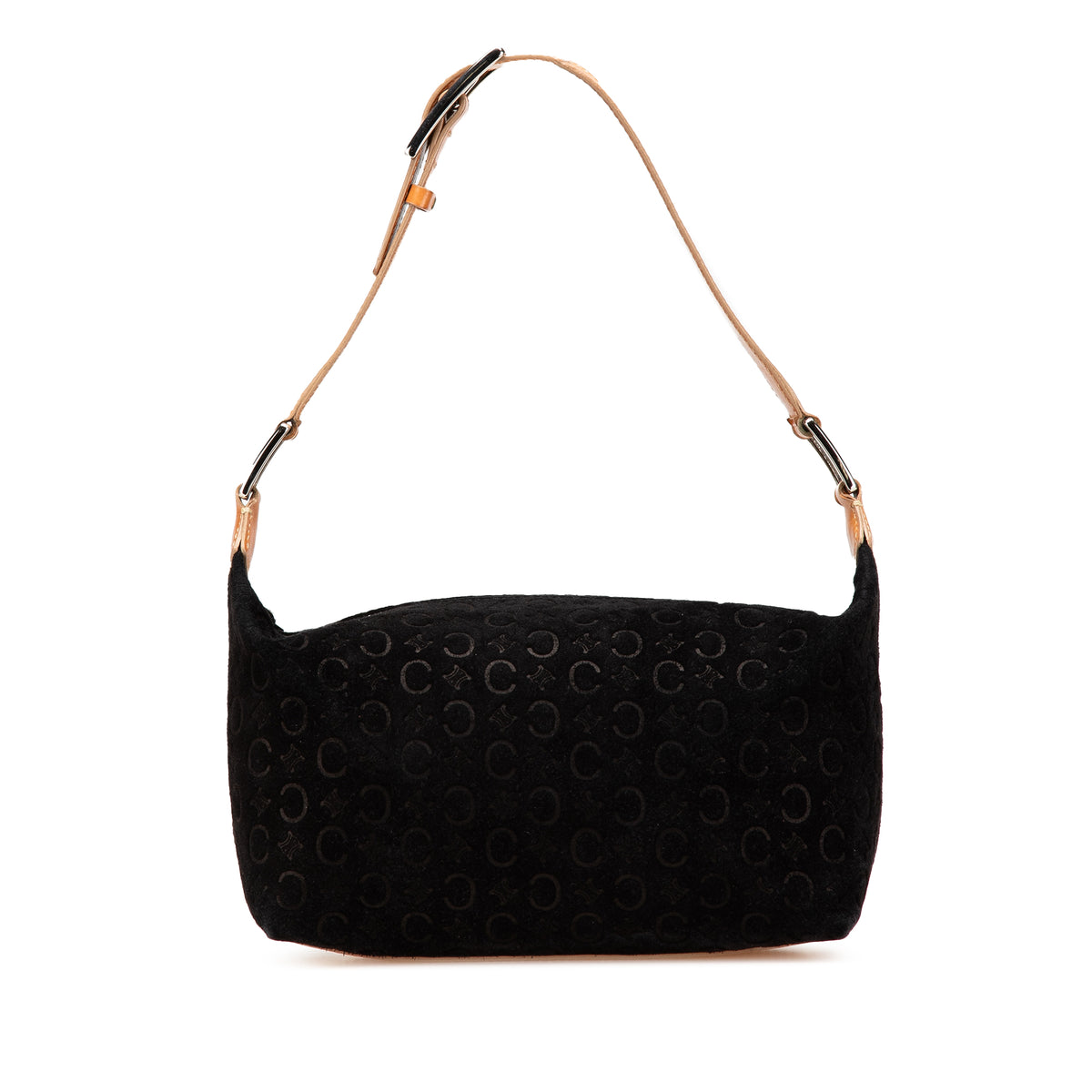C Macadam Suede Shoulder Bag