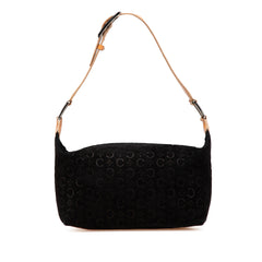 C Macadam Suede Shoulder Bag