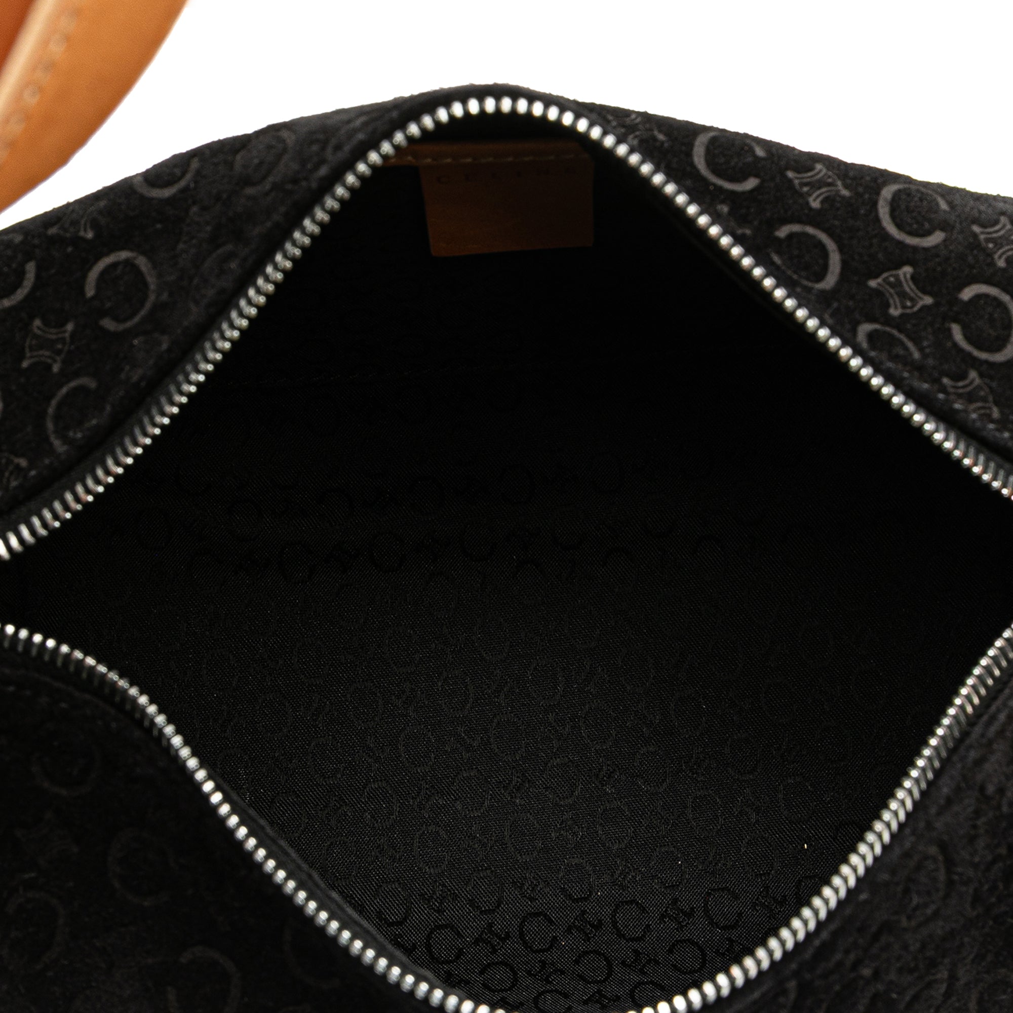 C Macadam Suede Shoulder Bag