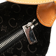C Macadam Suede Shoulder Bag