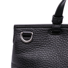 Medium Leather Bamboo Daily Satchel