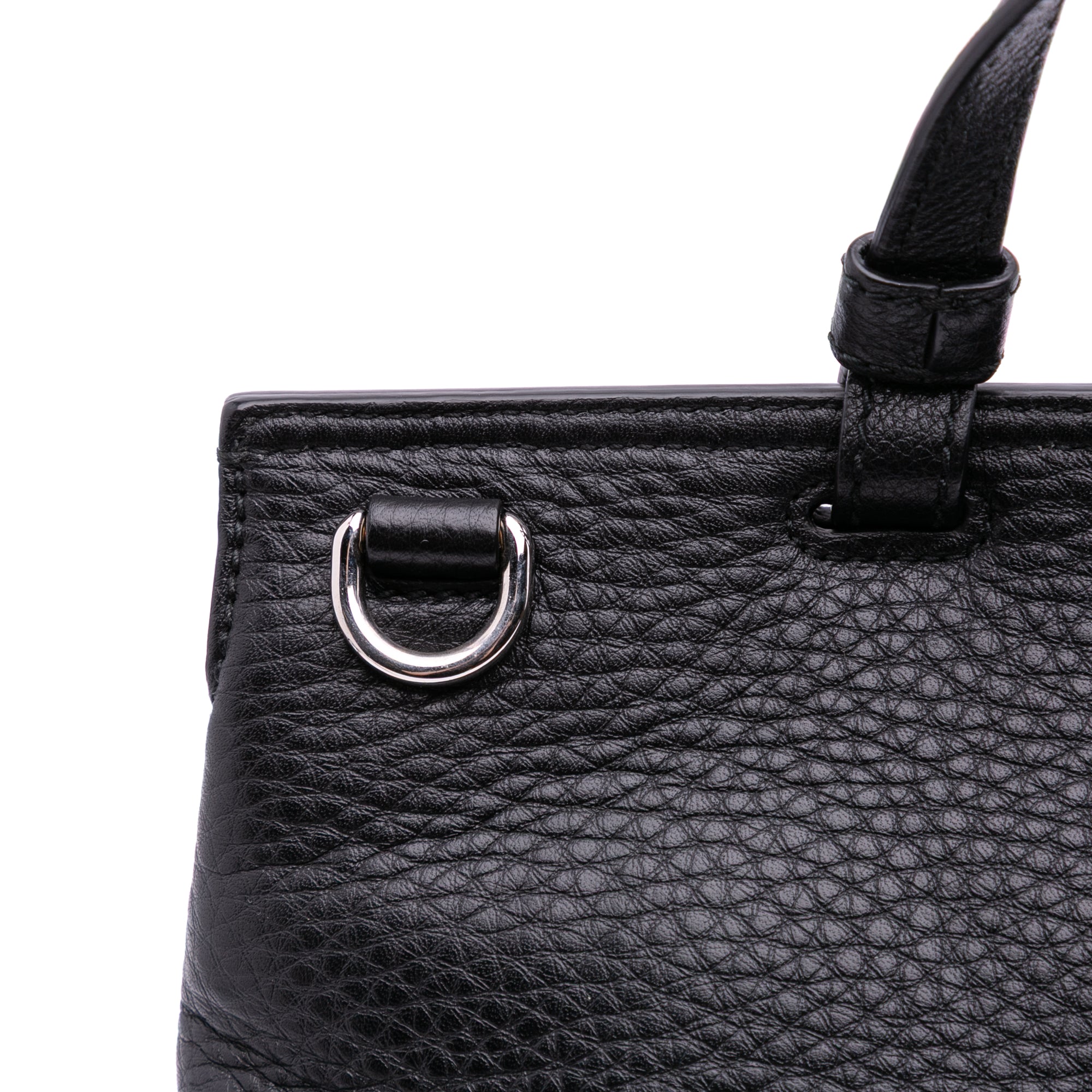 Medium Leather Bamboo Daily Satchel