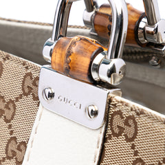 Medium GG Canvas Bamboo Libeccio Tote