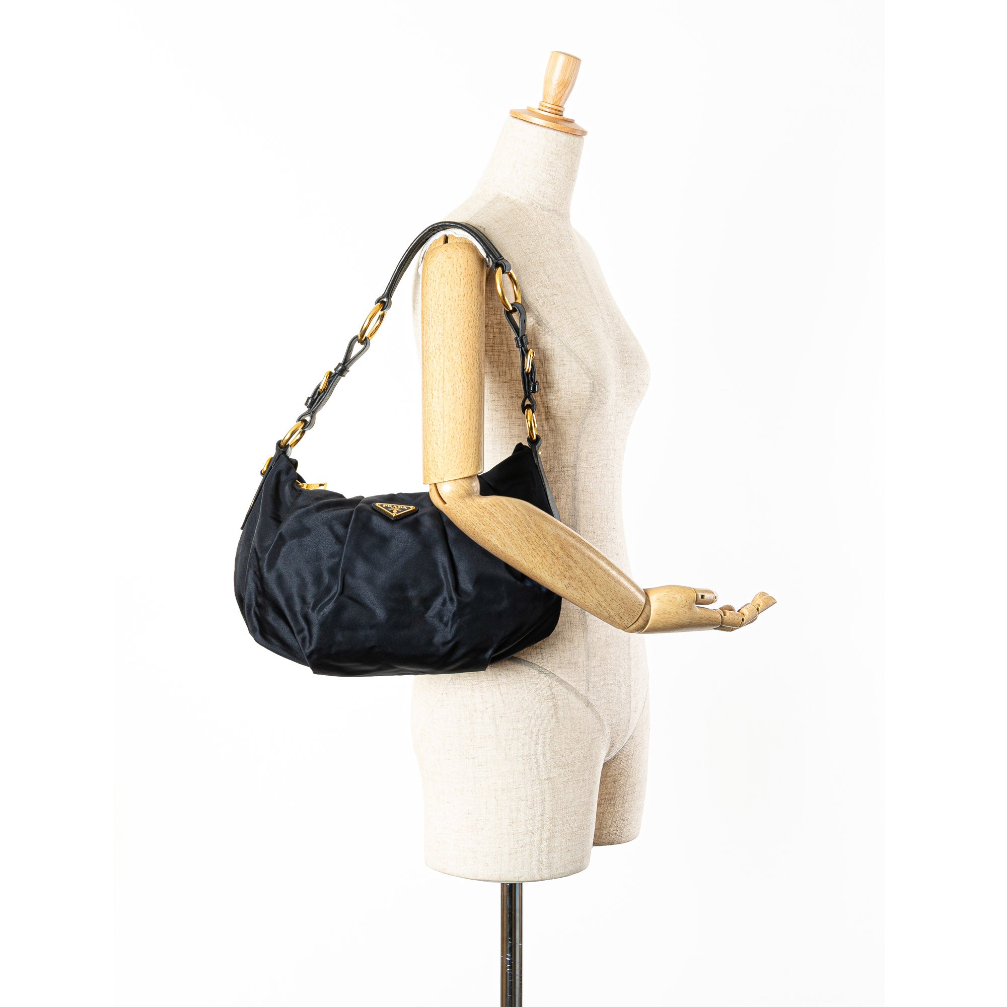 Tessuto Pleated Shoulder Bag