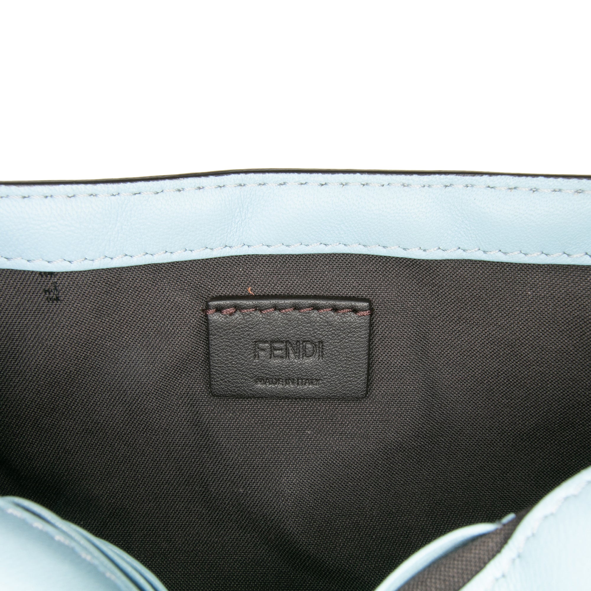 Mini Zucca Embossed Leather Baguette Satchel