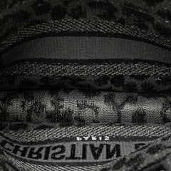 Mizza Mini Embroidered Canvas Leopard Book Tote