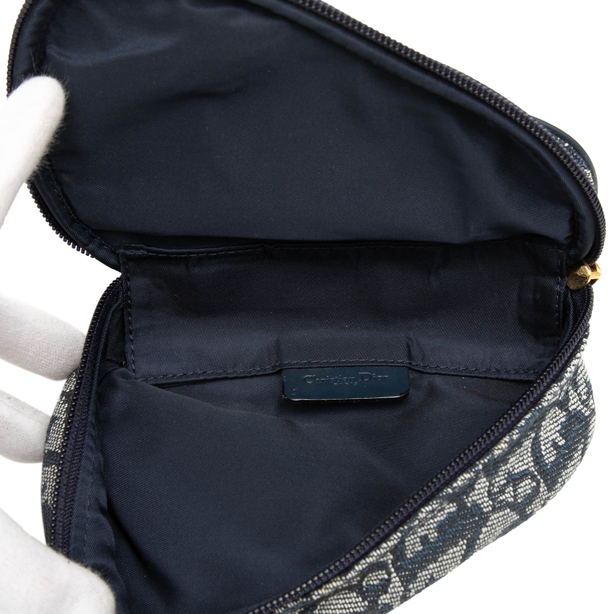Diorissimo Canvas Saddle Pouch