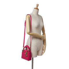 Mini Lambskin Cannage Lady Dior