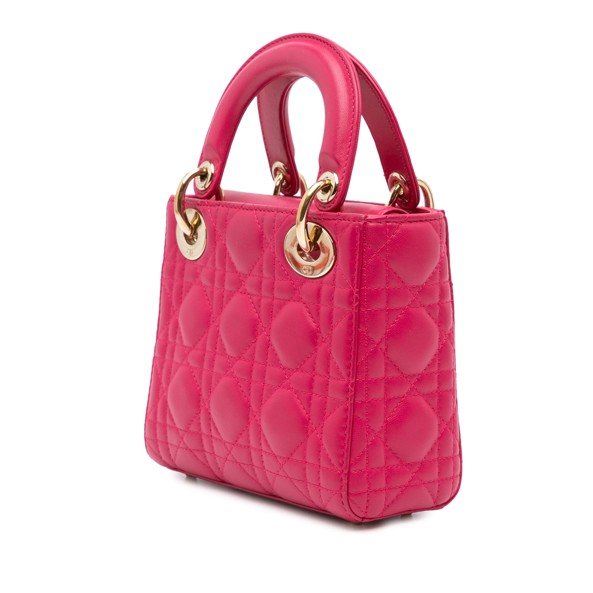 Mini Lambskin Cannage Lady Dior