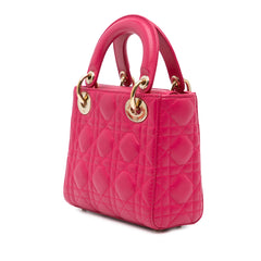 Mini Lambskin Cannage Lady Dior