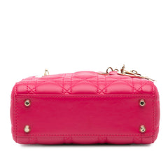 Mini Lambskin Cannage Lady Dior