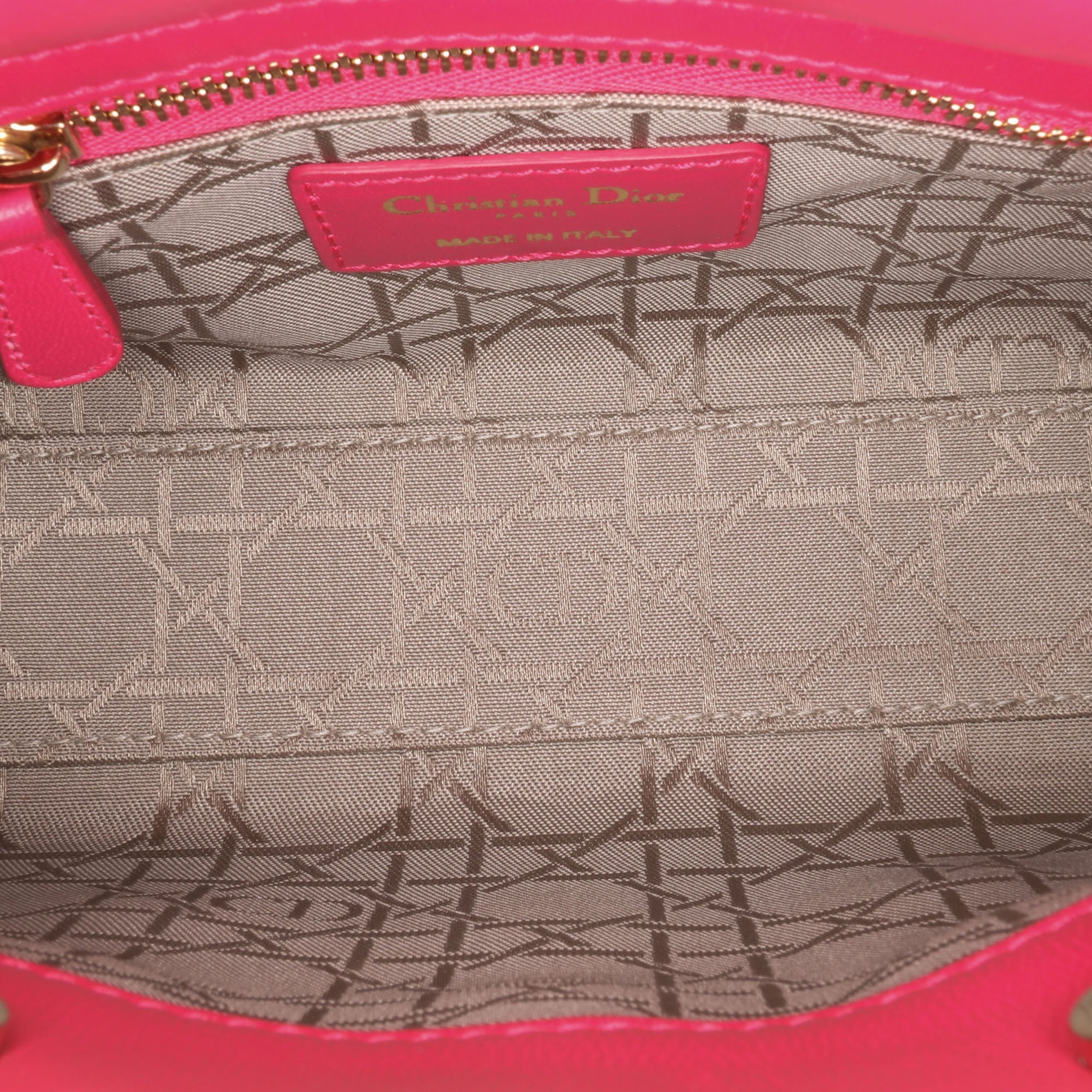 Mini Lambskin Cannage Lady Dior