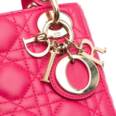 Mini Lambskin Cannage Lady Dior