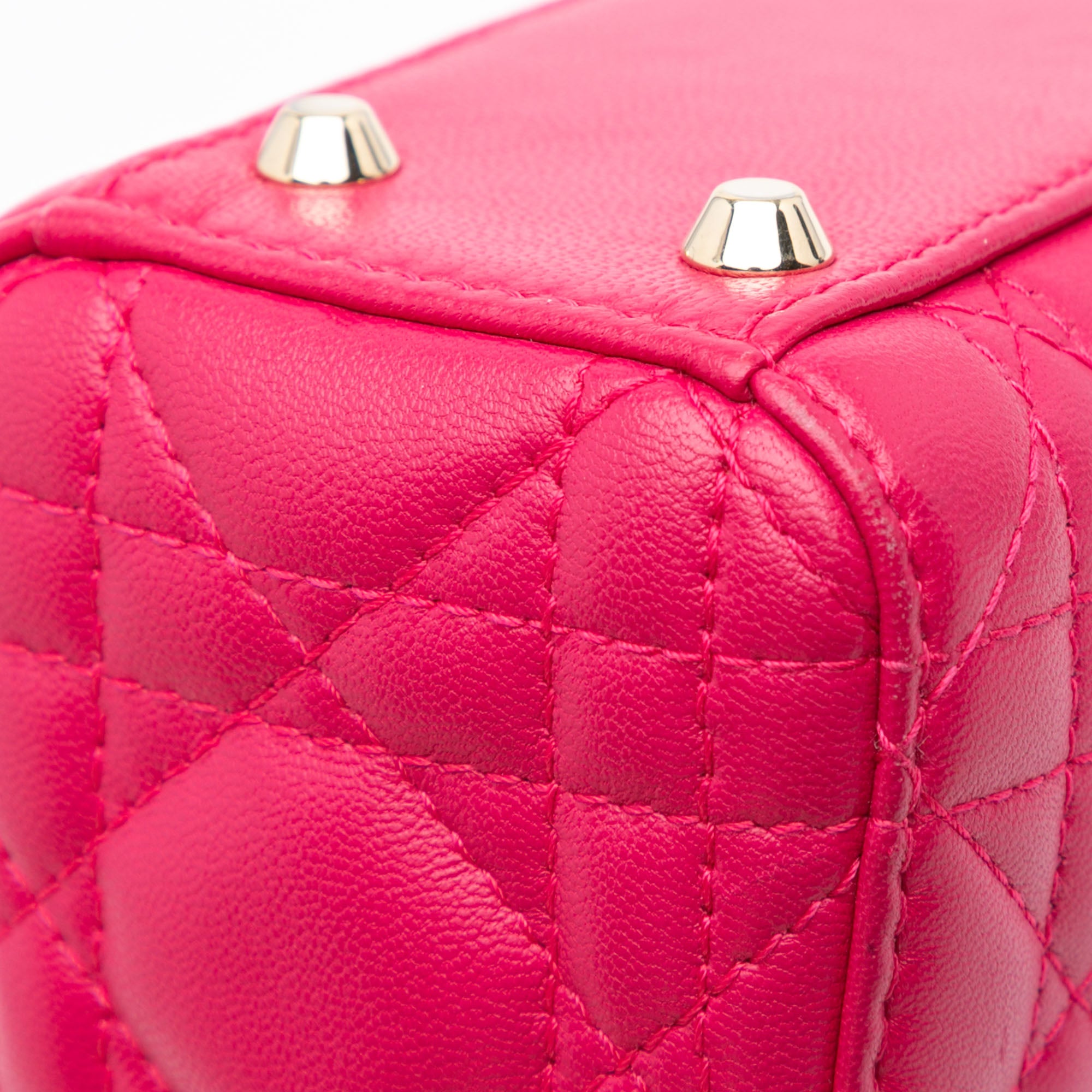 Mini Lambskin Cannage Lady Dior