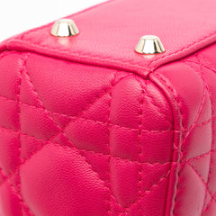 Mini Lambskin Cannage Lady Dior