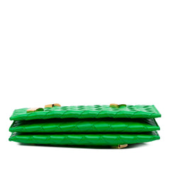 Nappa Intrecciato Studded Wallet On Strap