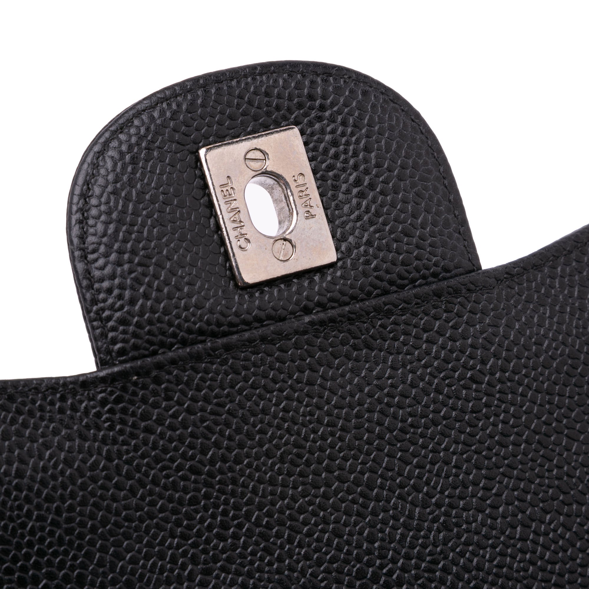 Jumbo Classic Caviar Double Flap