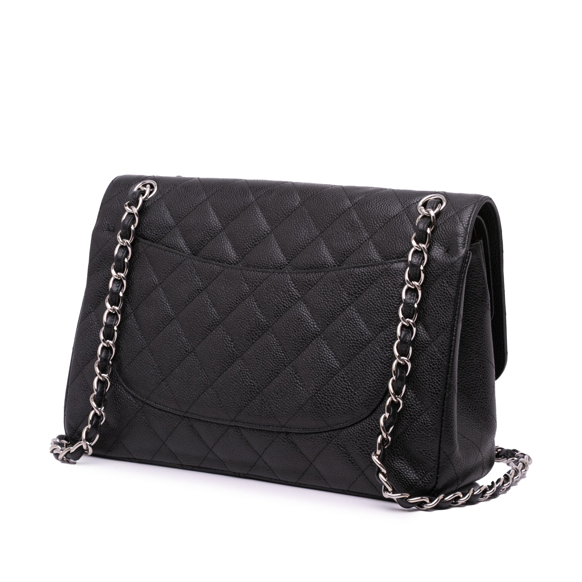 Jumbo Classic Caviar Double Flap
