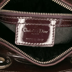 Medium Patent Cannage Lady Dior