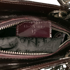 Medium Patent Cannage Lady Dior