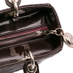 Medium Patent Cannage Lady Dior