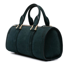 Nubuck Bow Barrel Top Handle Bag