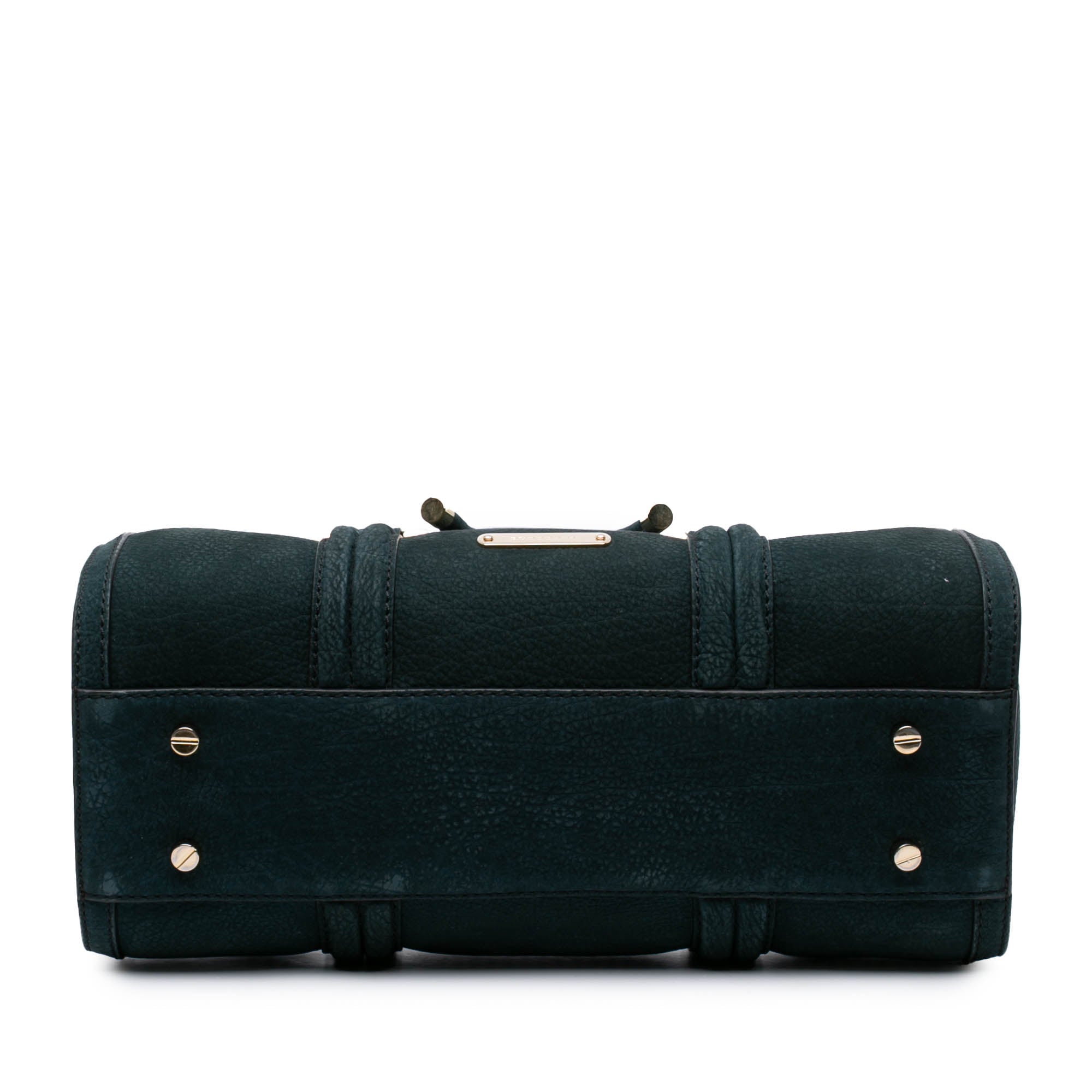 Nubuck Bow Barrel Top Handle Bag