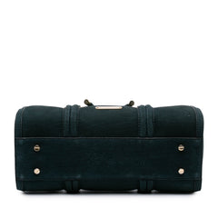 Nubuck Bow Barrel Top Handle Bag