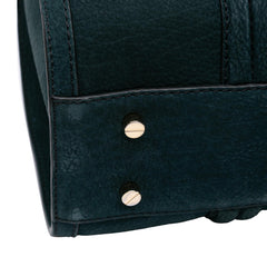 Nubuck Bow Barrel Top Handle Bag