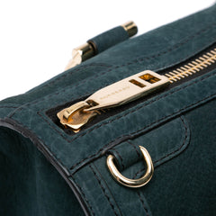 Nubuck Bow Barrel Top Handle Bag