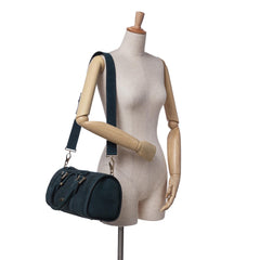 Nubuck Bow Barrel Top Handle Bag