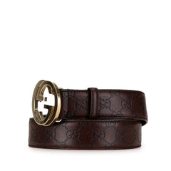 Guccissima Interlocking G Belt