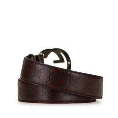 Guccissima Interlocking G Belt