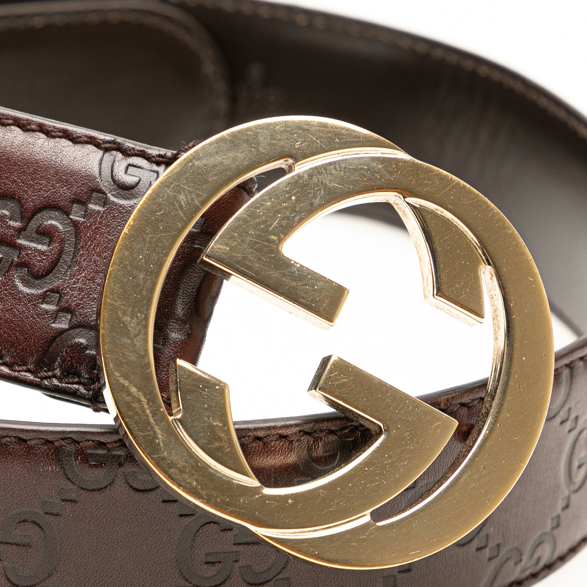 Guccissima Interlocking G Belt